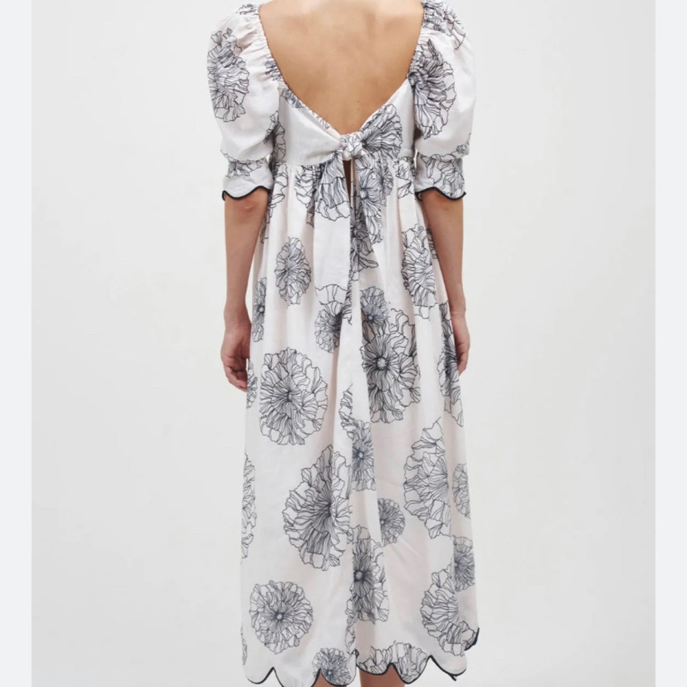 ANCORA Swimwear Midnight Garden Floral  Dress- Size L